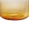 Homeroots 11" Clear And Amber Ombre Glass Round Table Vase 568858 - alternate 2
