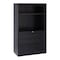 Hirsh 36" W 3 Drawer Lateral File Cabinet, Black, A4/Legal/Letter 19627 - alternate 1