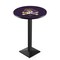 Holland Bar Stool Co 42" Blk Wrinkle East Carolina Pub Table, 36" dia. Top L217B4236Ecarol - alternate 1