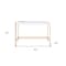 Homeroots 42" White and Gold Writing Desk 491504 - alternate 2