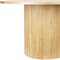Homeroots 47" Natural Wood Pedestal Base Round Top Dining Table 633118 - alternate 2