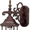 Homeroots Petite Brown Domed Hanging Glass Lantern Wall Light 398586 - alternate 2