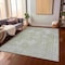 Homeroots 8' X 10' Artichoke Green Oriental Washable Indoor Outdoor Area Rug 607587 - alternate 2