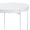 Baxton Studio Laverne Metal Accent Table, White 259-14293-ZORO - alternate 3