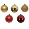Decoris Gold/Red Assorted Shatterproof Ornaments 9020076 - alternate 2