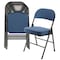 Elama 4 Piece Metal Folding Chair with 2.2 Inch Padded Seats in Dark Blue ELM-J0618-DB - alternate 1