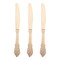 Smarty Had A Party Shiny Baroque Gold Plastic Knives (600 Knives), 600PK 7957-GBQ-CASE - alternate 4