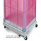 Azar Displays Four-Sided Pegboard Tower Floor Display, Rotating Wheeled Base, 16 in W x 67 in H, Pink 700407-PNK - alternate 2