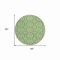 Homeroots 8' Green And Ivory Round Geometric Washable Indoor Outdoor Area Rug 610807 - alternate 3