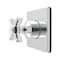 Kingston Brass Single-Handle Six-Way Diverter Valve with Square Trim Kit, Polished Chrome KS4041ZX - alternate 1