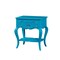 Homeroots 24" X 17" X 26" Turquoise Pine Wood Nightstand 285574 - alternate 1
