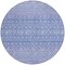 Homeroots 8' Sky Blue Purple And Ivory Round Tribal Washable Indoor Outdoor Area Rug 582634 - alternate 2