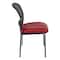 Office Star Products ProGrid Titanium & Black Visitors Chair, Straight Legs, Dillon Red 86724R-R100 - alternate 2