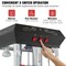 Vevor Popcorn Machine with Cart Popcorn Popper Maker 800W 8oz Kettle 48 Cups Black NP08F - alternate 2