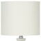 Homeroots 17" Cream Ceramic Round Table Lamp With Cream Drum Shade 545876 - alternate 2