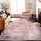 World Rug Gallery Vintage Bordered Machine Washable Non Slip Area Rug 5 ft x 7 ft Red 6027RED5X7 - alternate 2