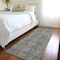 Homeroots 8' Runner Brown and Black Oriental Washable Non Skid Indoor Outdoor Runner Rug 563818 - alternate 2