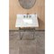 Kingston Brass 30" Carrara Marble Console Sink Set w/ Faucet in Carrara Marble White/Polished Chrome CKVPB3030MBSQ1 - alternate 2
