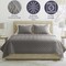 Lavish Home 3-Piece Queen Quilt Set Bedspread & 2 Pillow Shams with Embossed Diamond Pattern Lightweight Set 66-001-QGY - alternate 3