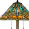 Homeroots 63" Brass 2-Light Traditional Floor Lamp, Blue and Orange Dragonfly Tiffany Glass Empire Shade 526321 - alternate 2