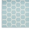 Homeroots 4' X 6' Aqua And Ivory Geometric Indoor Outdoor Area Rug 554778 - alternate 2