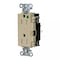 Hubbell Wiring Device-Kellems Straight Blade Receptacle, 5-15R, 15 A, 125V AC, 2 Pole, 3 Wire, Surface Mount, Grounded HBL2172STITR - alternate 1