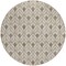 Homeroots 8' Brown And Beige Round Geometric Washable Indoor Outdoor Area Rug 595711 - alternate 3