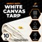 Xpose Safety Tarp, 16 ft X 20 ft, 10 oz, White, Canvas CTW10-1620-X - alternate 2