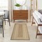Homeroots 6' Natural Geometric Indoor Outdoor Runner Rug 572589 - alternate 2