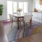 Homeroots 3' X 5' Beige Purple And Ivory Abstract Washable Indoor Outdoor Area Rug 577283 - alternate 3