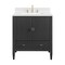 James Martin Vanities Myrrin 30" Single Vanity, Carbon Oak w/ 3 CM White Zeus Silestone Top 485-V30-CBO-3WZ - alternate 2