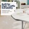 Flash Furniture Commercial Adjustable Height Flower Activity Table with Locking Casters-White XU-A60-FLR-WHT-T-P-CAS-GG - alternate 2