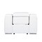 Homeroots 41" White Italian Leather Wall Hugger Recliner With USB 634540 - alternate 2