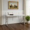 Homeroots 47" White and Silver Computer Desk 333408 - alternate 2