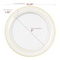 Smarty Had A Party Clear with Gold Edge Rim Plastic Dinnerware Value Set, 240PK 110CLGVP-CASE - alternate 2