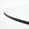 Homeroots 60" Clear And Brown Rounded Glass And Solid Manufactured Wood Pedestal Base Dining Table 380484 - alternate 2