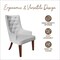 Leisuremod Spruce Collection Modern Wooden Dining Chair in Light Grey SC24LGR - alternate 2