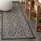 Jonathan Y Charleston Vintage Filigree Textured Weave Black/Gray 2 ft. x 10 ft. Indoor/Outdoor Runner Rug SMB106G-210 - alternate 1