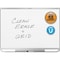Quartet Grid Board, Steel, 48 in, 72 in, Aluminum/Plastic Frame, White, Gloss TEM547A - alternate 1