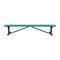 Leisure Craft Bench w/o Back, Surface Mount, 8ft., Teal B8XPSM-TEAL - alternate 3