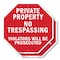 Signmission Private Property No Trespassing Vio, 6 inch X 6 inch, Plastic Sign, 2PK OC-P-2PACK-6-157 - alternate 1