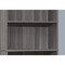 Homeroots 71" Gray Wood Adjustable Five Tier Bookcase 355726 - alternate 2