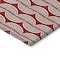 Homeroots 8' Red And Ivory Round Ogee Washable Indoor Outdoor Area Rug 601604 - alternate 2