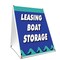 Signmission Leasing Boat Storage, 36 Inch x 24 Inch A-frame Yard Sign, Plastic Sign SBC-2436-Leasing Boat Storage - alternate 1