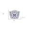 Homeroots 6" X 6" Blue And White Mosaic Peel And Stick Removable Tiles 399827 - alternate 2