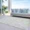 Homeroots 3' X 5' Pink Green And Beige Geometric Washable Indoor Outdoor Area Rug 603490 - alternate 2