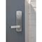 Trans Atlantic Co. Brushed Chrome Commercial Storeroom Escutcheon Lever Trim with Lock for Panic Exit Device ED-EL580-US26D - alternate 2