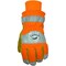 Caiman Premium Split Cowhide Leather Palm Glove w/Hi-Vis Water Resistant Fabric Back, Heatrac Insulation 1353-5 - alternate 2