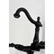 Kingston Brass Two-Handle Wall Mount Bridge Kitchen Faucet, Matte Black KS1260WLL - alternate 2