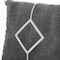 Homeroots Set of Two 20" Black And Off White Diamond Cotton Throw Pillows, 2PK 588366 - alternate 1